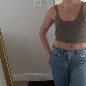 Brown Gap Sweater Tank